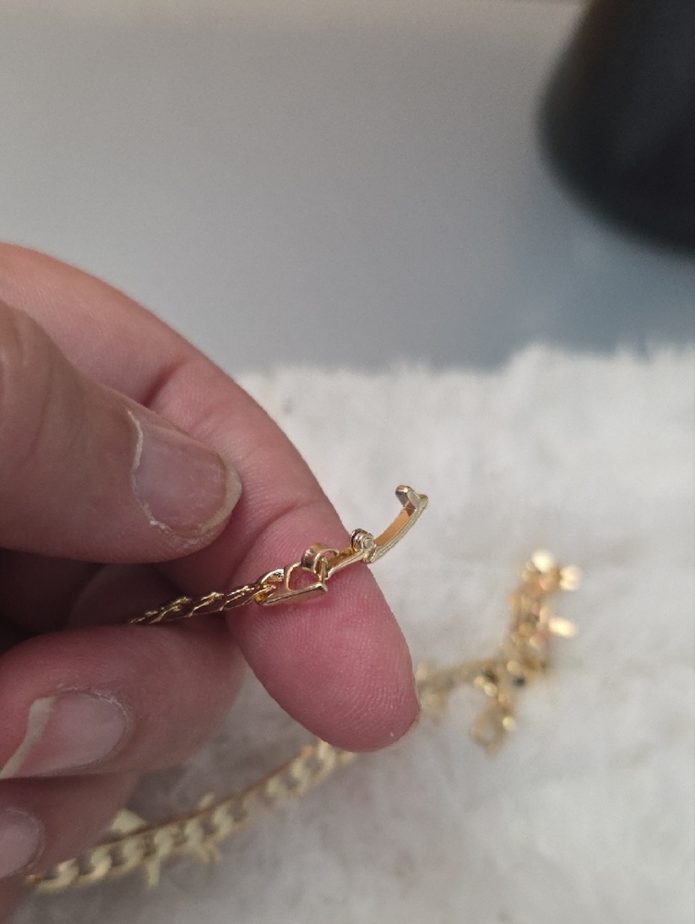 14k Gold Plated Dachshund Charm Chain Bracelet - Women's Jewelry - Picture 3 of 4